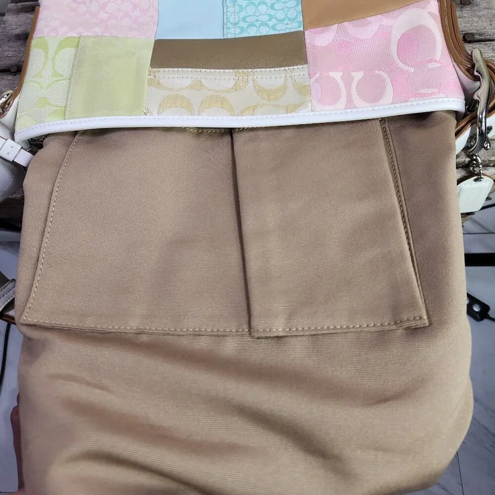 Coach Pastel Patchwork Crossbody Bag Purse - Picture 14 of 14